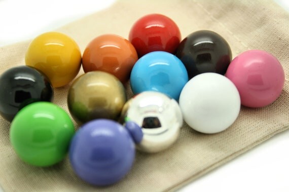 GOLD Cage - 12 COLOURS AVAILABLE - Pregnancy Maternity Individual Spare Mexican Bola Balls