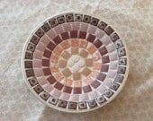 Vintage Mosaic Candy Dish, Ashtray Mid Century Modern
