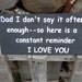 I Love You Dad   wood sign  Original  design created by me