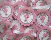 Personalized Baptism Favor Tags.....Confirmation, First communion, Christening Set Of 12