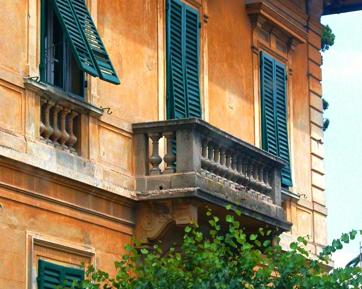 Open Shutters in Tuscany