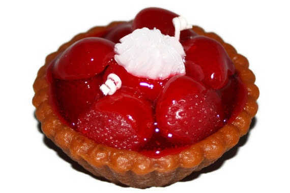 Strawberry Pie Candle - Dessert Candle