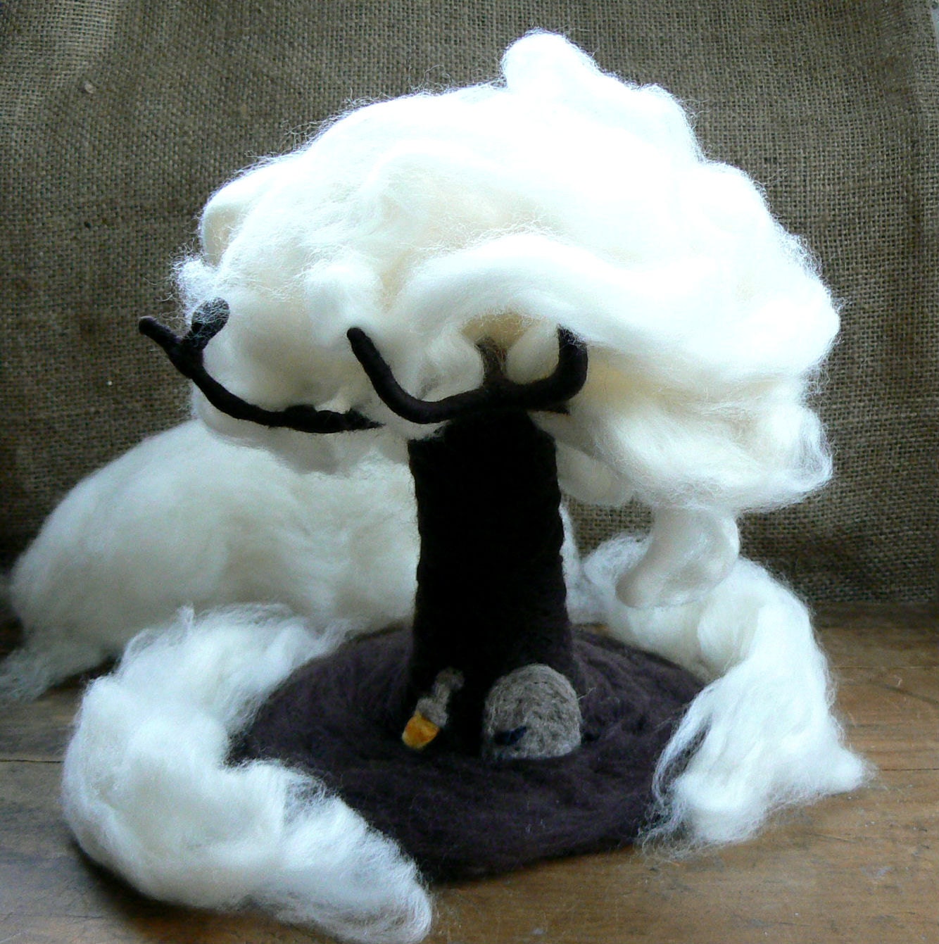 Needle Felted, Tree, Waldorf, CHANGES WITH SEASONS, Spring- Summer-Autumn-Winter- All year nature Table Decoration- Magical Faraway tree