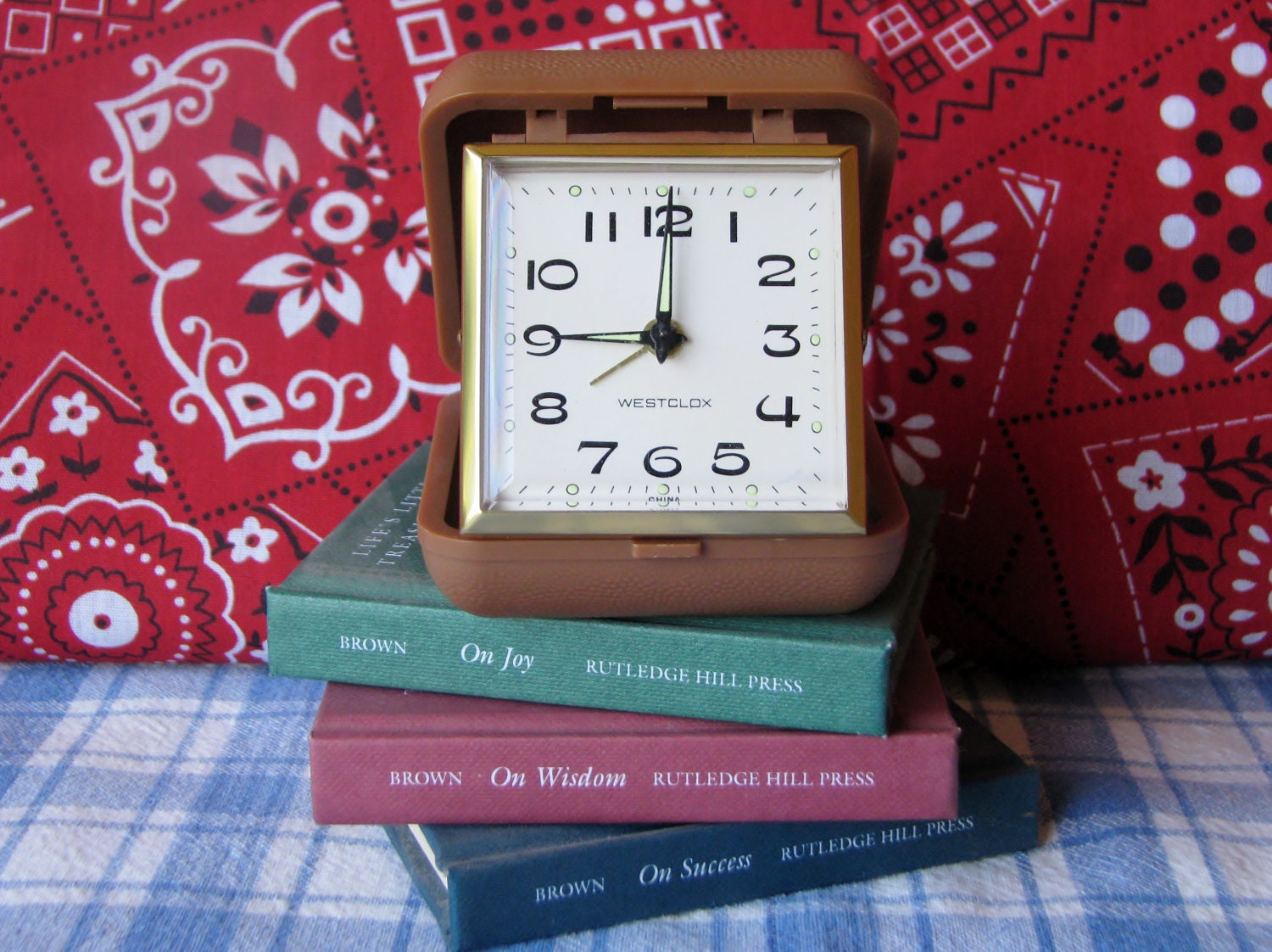 Alarm Clock Westclox Wind Up Working Travel Vintage 1960's