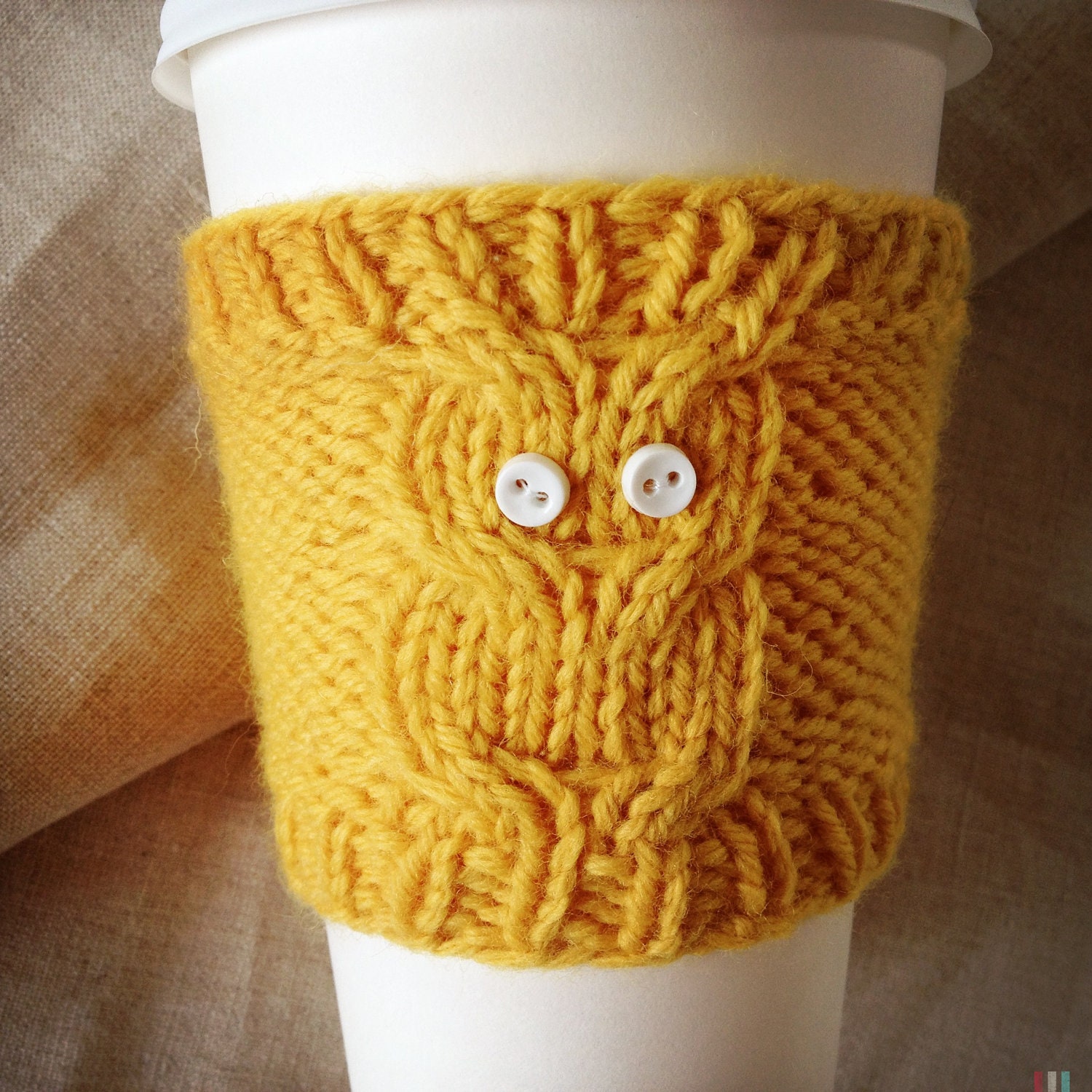Owl Coffee Cozy  PATTERN