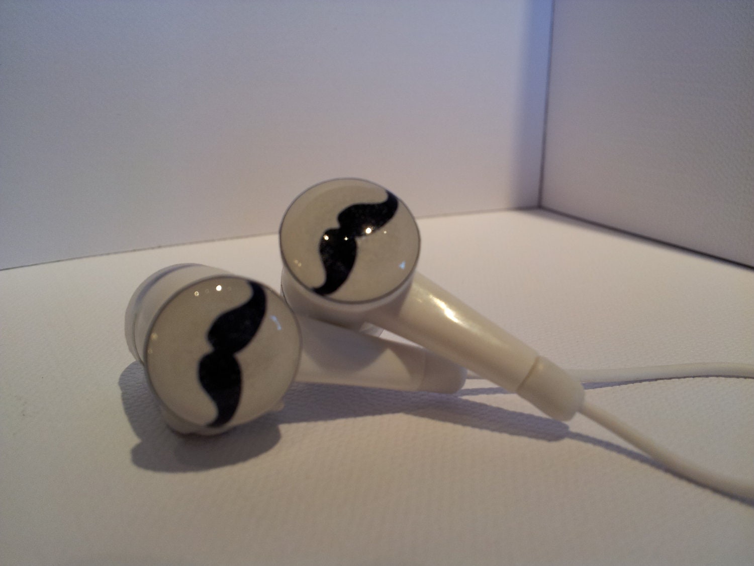 Mini Mustache Earbuds