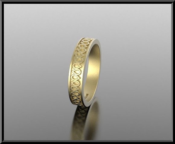 For her 14k gold special design Wedding Band.