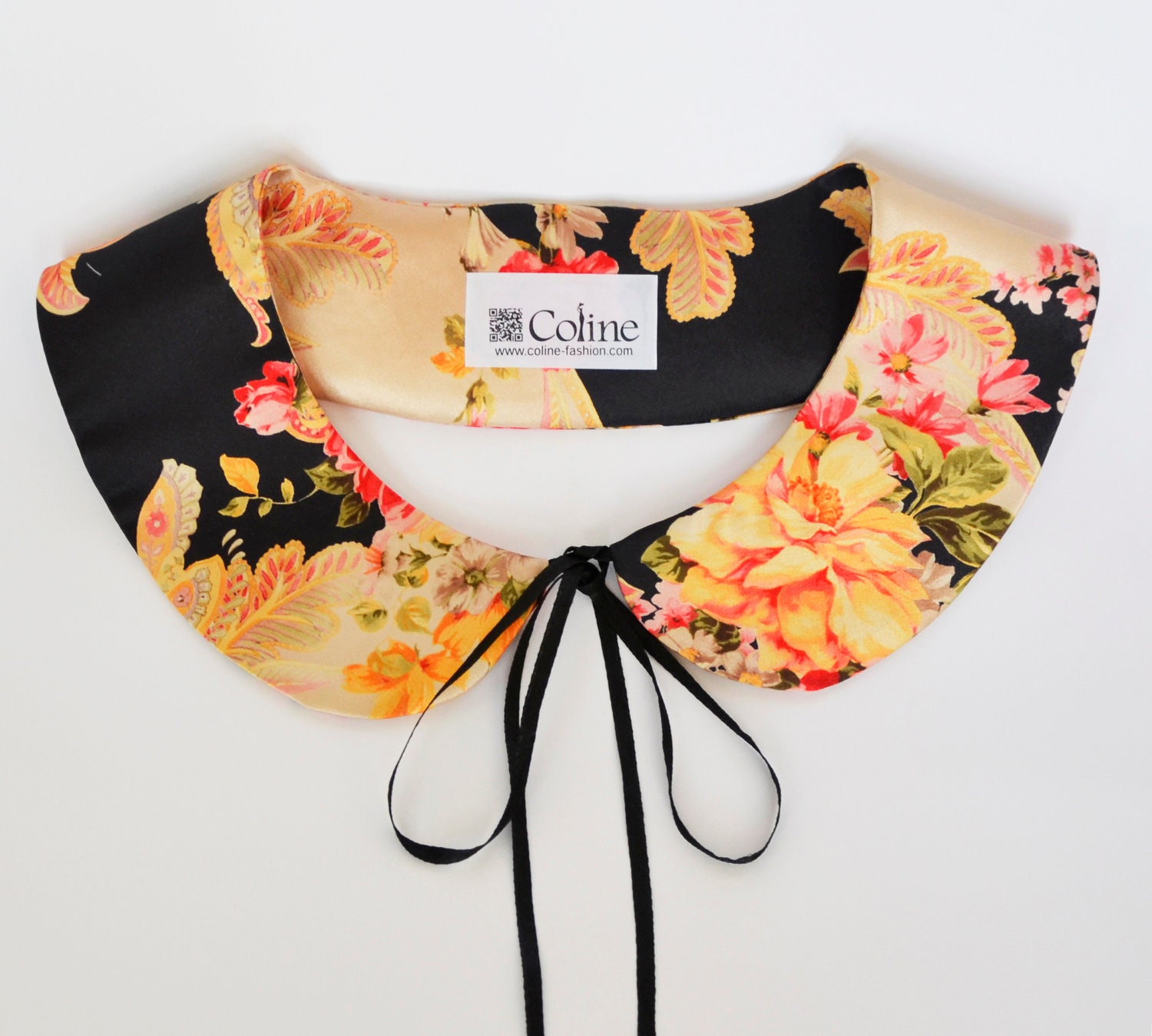 Floral Peter Pan Handmade Necklace Collar Women Neck Accessory Trend