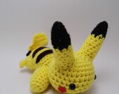 Crochet Lazy Pikachu
