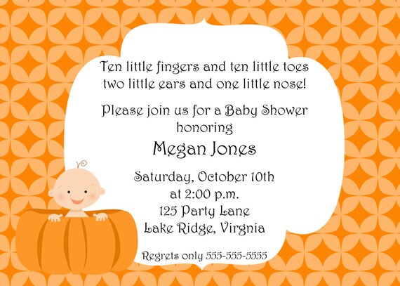 Pumpkin Boy Baby Shower Invitation Il_570xn