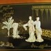 Vintage Asian Mother of Pearl Jewelry Box, Mid Century Abalone Jewelry Box