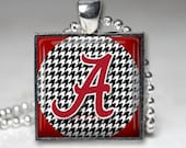 Bama,Jewelry,Roll Tide,Pendant,Big Al,Alabama,Handmade Bama Pendant, Bama Charm,Key ring,Unisex,Crimson Tide,College Jewelry
