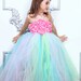 light Rainbow birthday kids toddler children girl petti tutu dress  photo prop