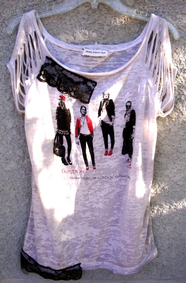 Recycled London Fashion Week Upcycled T Shirt