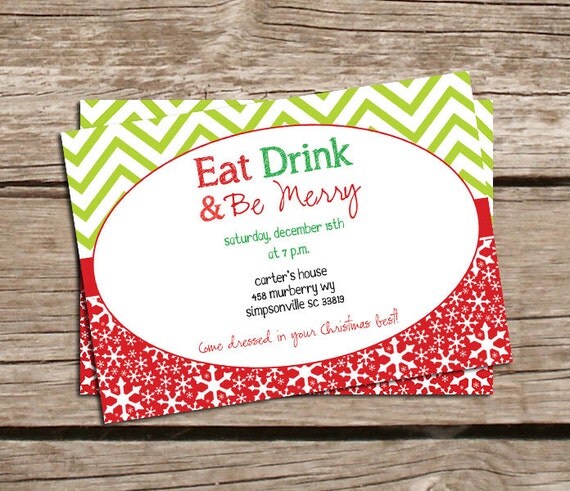Printable Christmas Invitations - Christmas Party Invitations - Printable Holiday Party Invitations - Christmas Party - Cards - Christmas Il_570xn