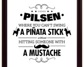Pilsen 11x14 Silk Screen Poster