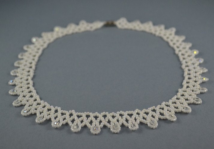 Wedding Necklace - Collar Toho beads - BeadsAmi
