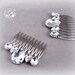 Wedding Hair Comb Clear Crystal teardrop Style Bridal hair tiara comb Wedding Hair accessory