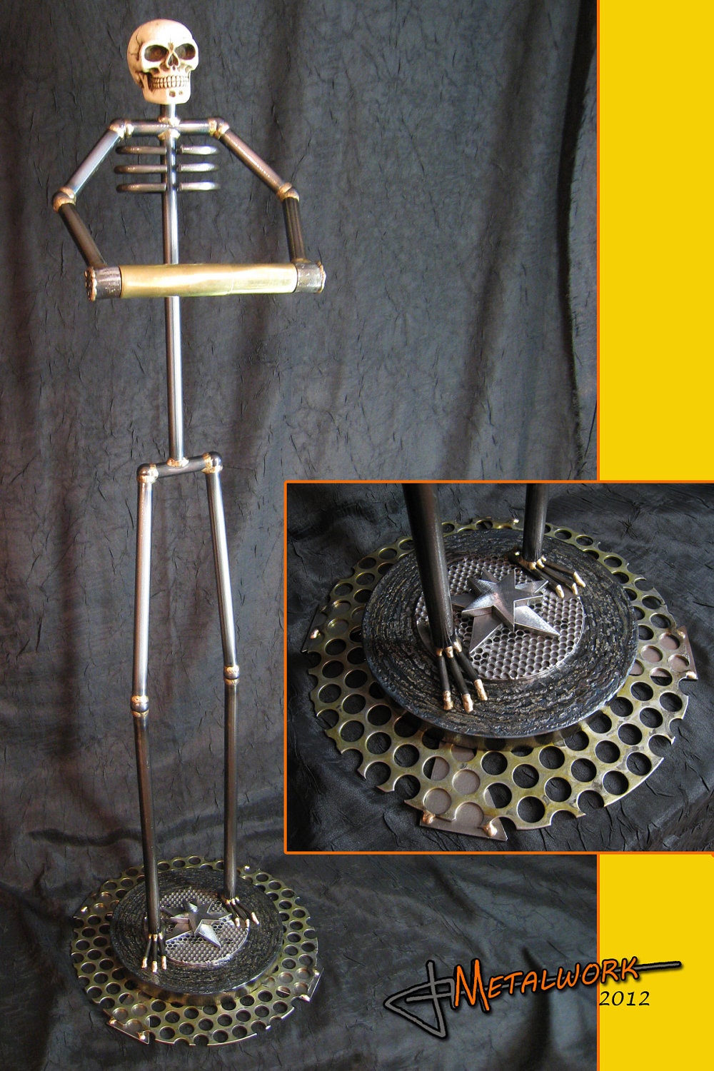 Skeleton Toilet Paper Holder (32" tall)
