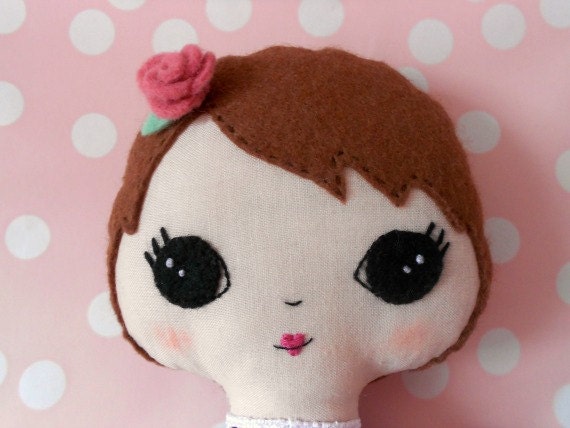 Stella, retro softie doll, FREE SHIPPING