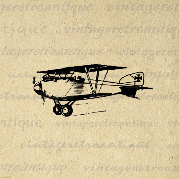 vintage airplane clipart - photo #35