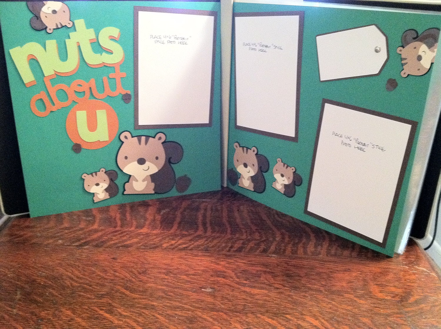 Nuts about U Pre Made 12 x 12 Double Page Layout