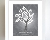 First Year Anniversary / Personalized Keepsake Paper Gift / 8x10 Modern Décor Wall Art Poster