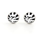 Silver Mens Cufflinks - Star Wars Jewelry - Stormtrooper Cufflinks - Gifts for Him - Gifts for Birthdays - Fathers Day - Accessories for Men