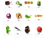 Sale 2013 Kitchen Calendar, Printable Calendar - Food Photography, 2013 Wall Calendar