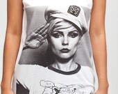 Blondie Debbie Harry Shirt Popeye The Sailor Shirt Women Tank Top White Shirt Tunic Top Vest Sleeveless Women T-Shirt Size S M