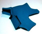 1 TEAL Neoprene SILKIE Chicken Shoes, Right Foot ONLY