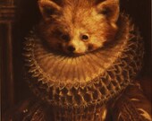 Limited Edition Fine Art Print: Red panda - as the queen