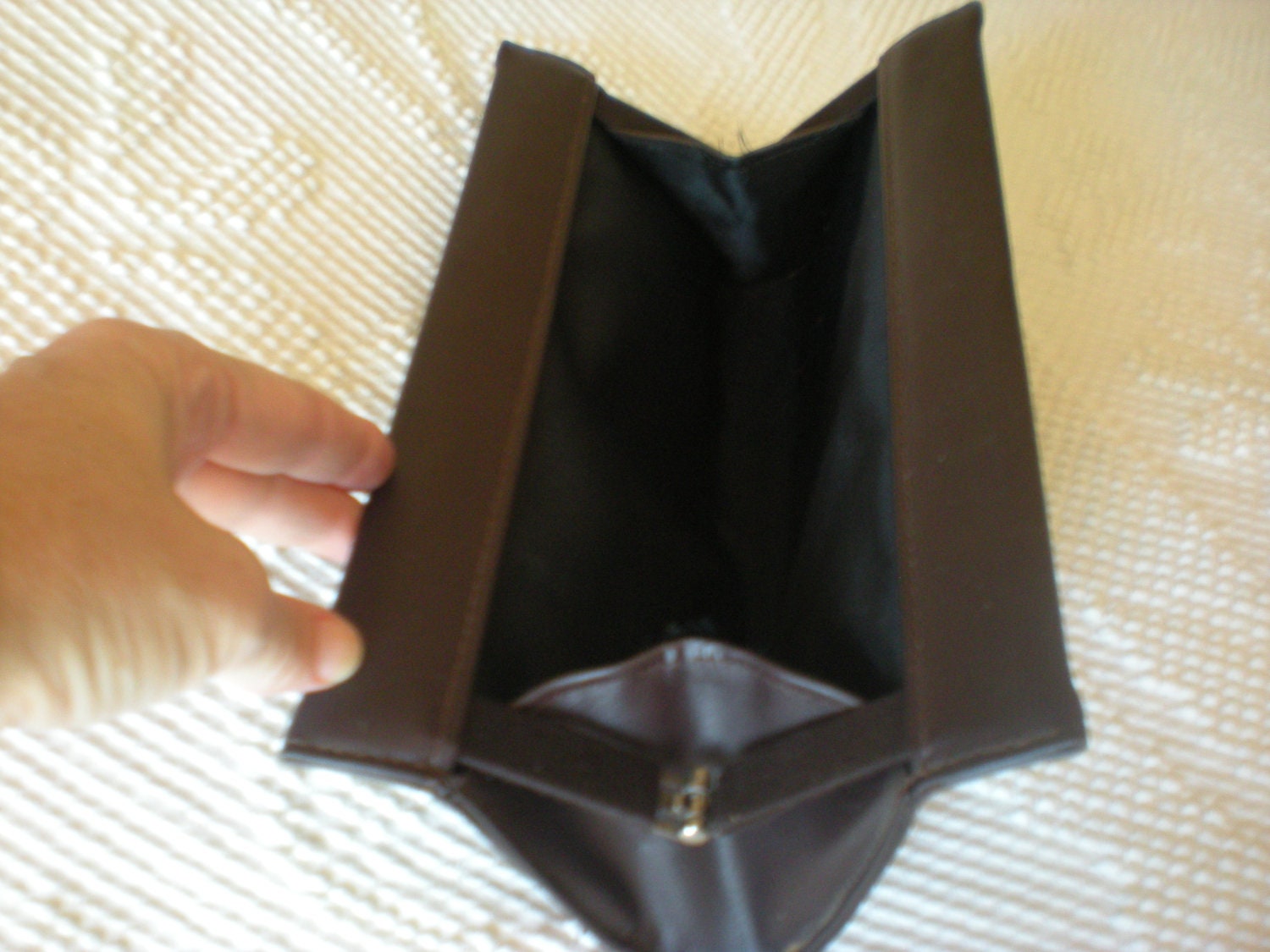 CLEARANCE - Vintage Brown Leather Clutch