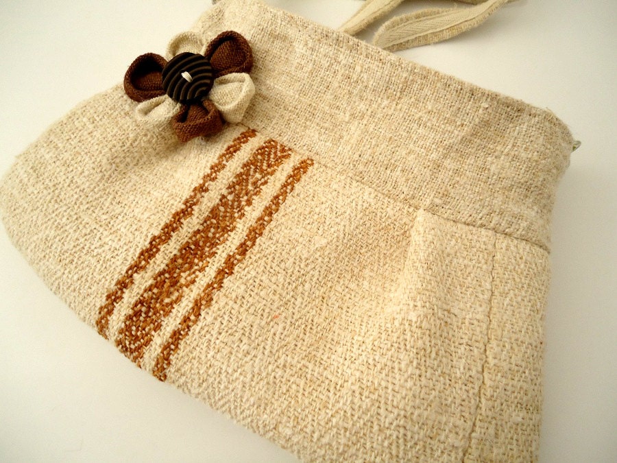Purse, Tote Bag, Canvas Bag, Antique Linen Purse, Vintage Fabric, Grain Sack, Bag, French Linen