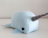 Patterns: Felt Whale, Narwhal, and Dolphin Plush