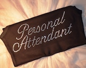 1  Personal Attendant Rhinestone Iron On Transfer : Bride Bridesmaid  Honeymoon Ideas Hot fix DIY for Shirts, totes, ETC