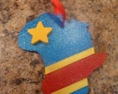 DR Congo FLAG ornament/magnet Adoption Africa fundraiser