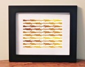 8 x 10 YELLOW Digital Print Inspired by the High Line NYC Original Modern New York City Home Decor Graphic Print Ganesvoort Plaza