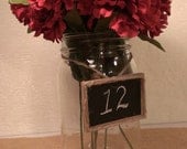 mini chalkboard signs, framed chalkboard table numbers, rustic wedding decor set of 20
