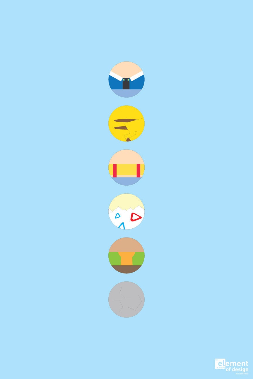 Pokemon Inspired Simplistic Poster