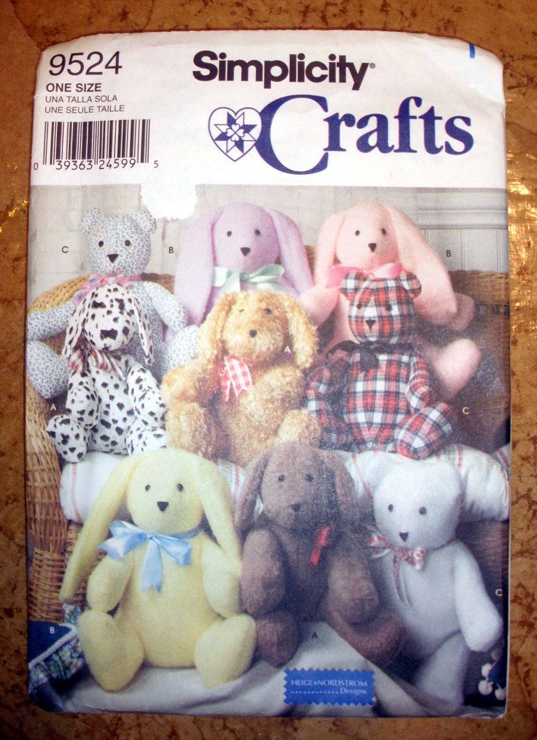 Simplicity Crafts 9524 Easy 14 inch Bear by MrsMurphysMercantile