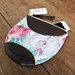Sophia - floral -  leather & canvas pouch