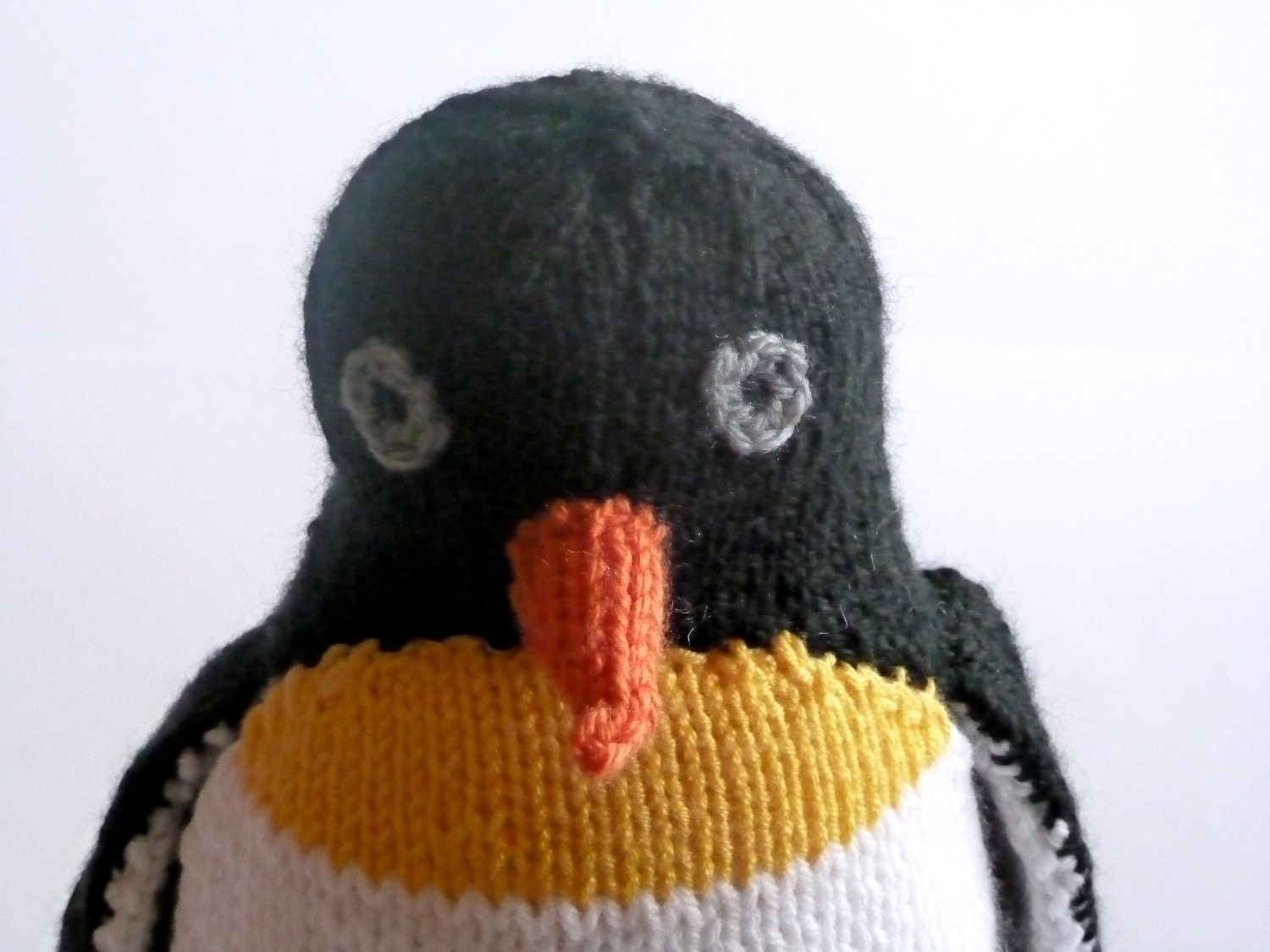 Hand knitted Penguin toy