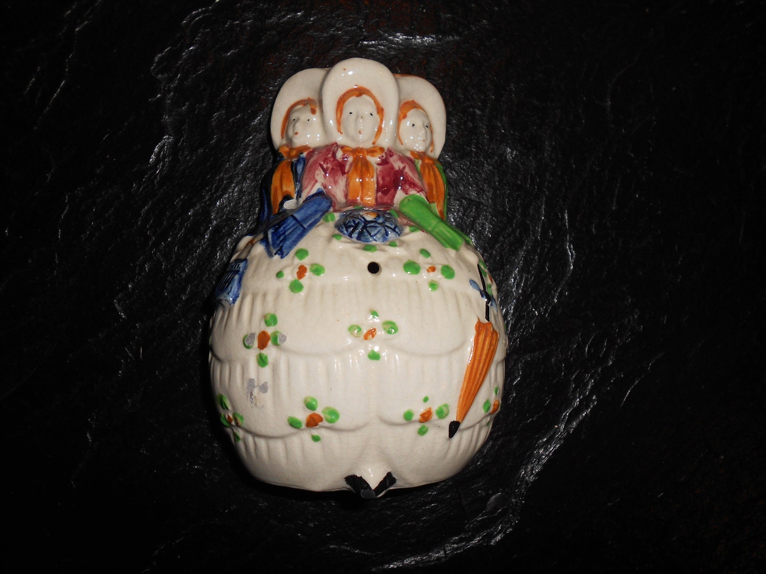 Vintage Ceramic String Holder by PrarieTreasures on Etsy