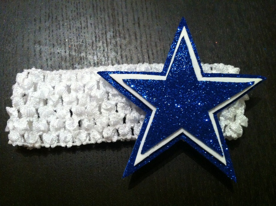 Items similar to Glitter Dallas Cowboys Inspired Headband on Etsy