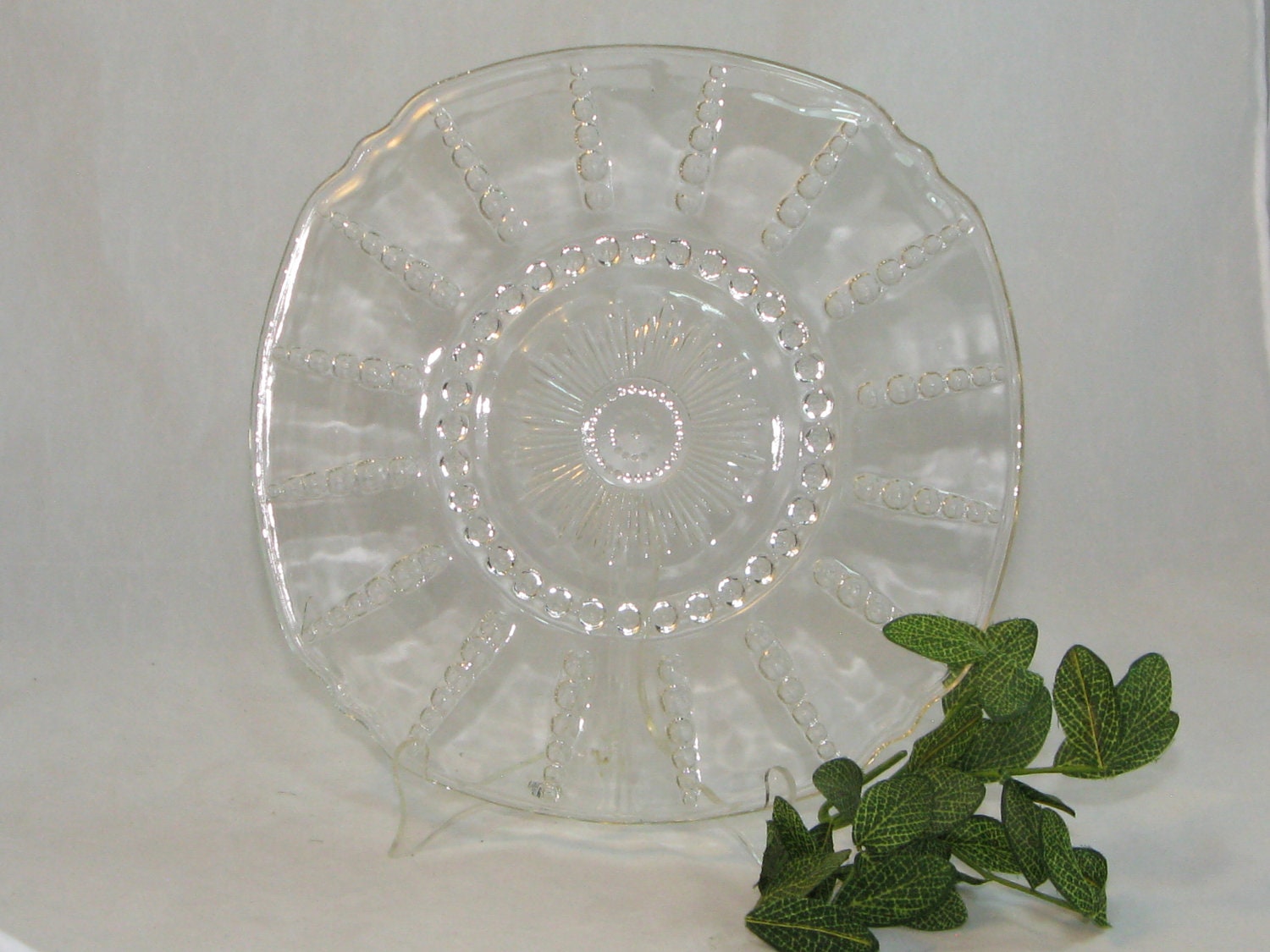 items similar to vintage mid century clear glass plate items similar to vintage mid century clear glass plate