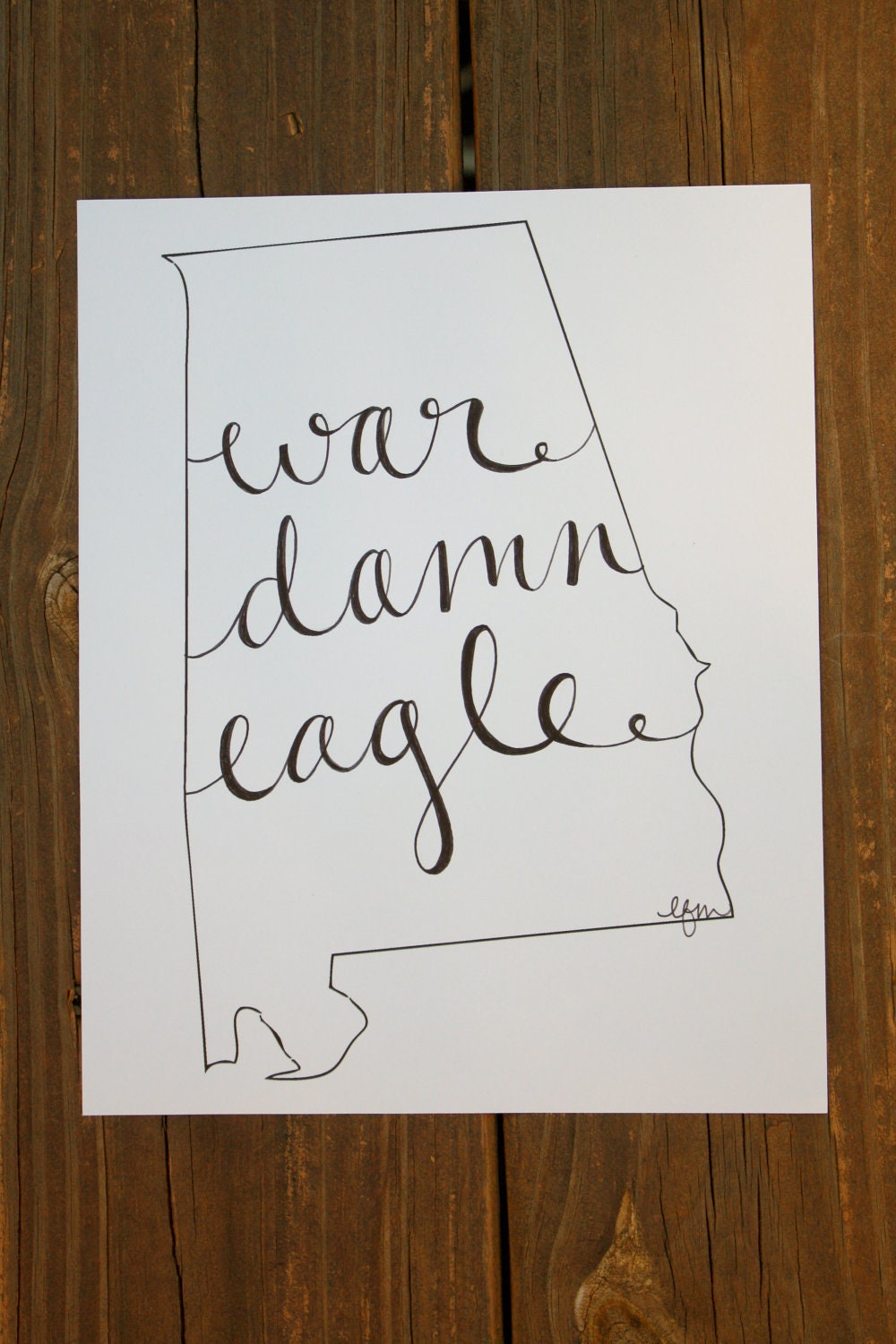 Alabama: War Eagle Print