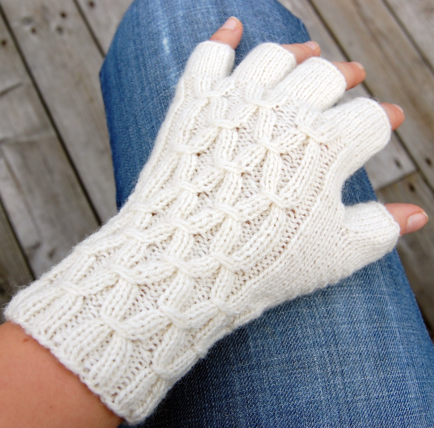 fingerless gloves knit