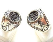 Solid Sterling Silver 925 STARGATE Ring All Size