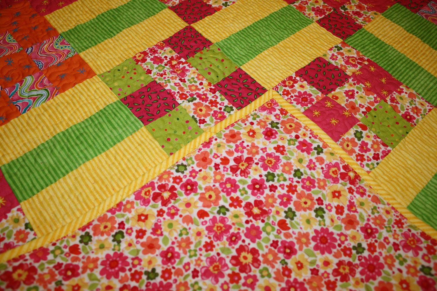 Fruit Stripe Gum Baby Quilt